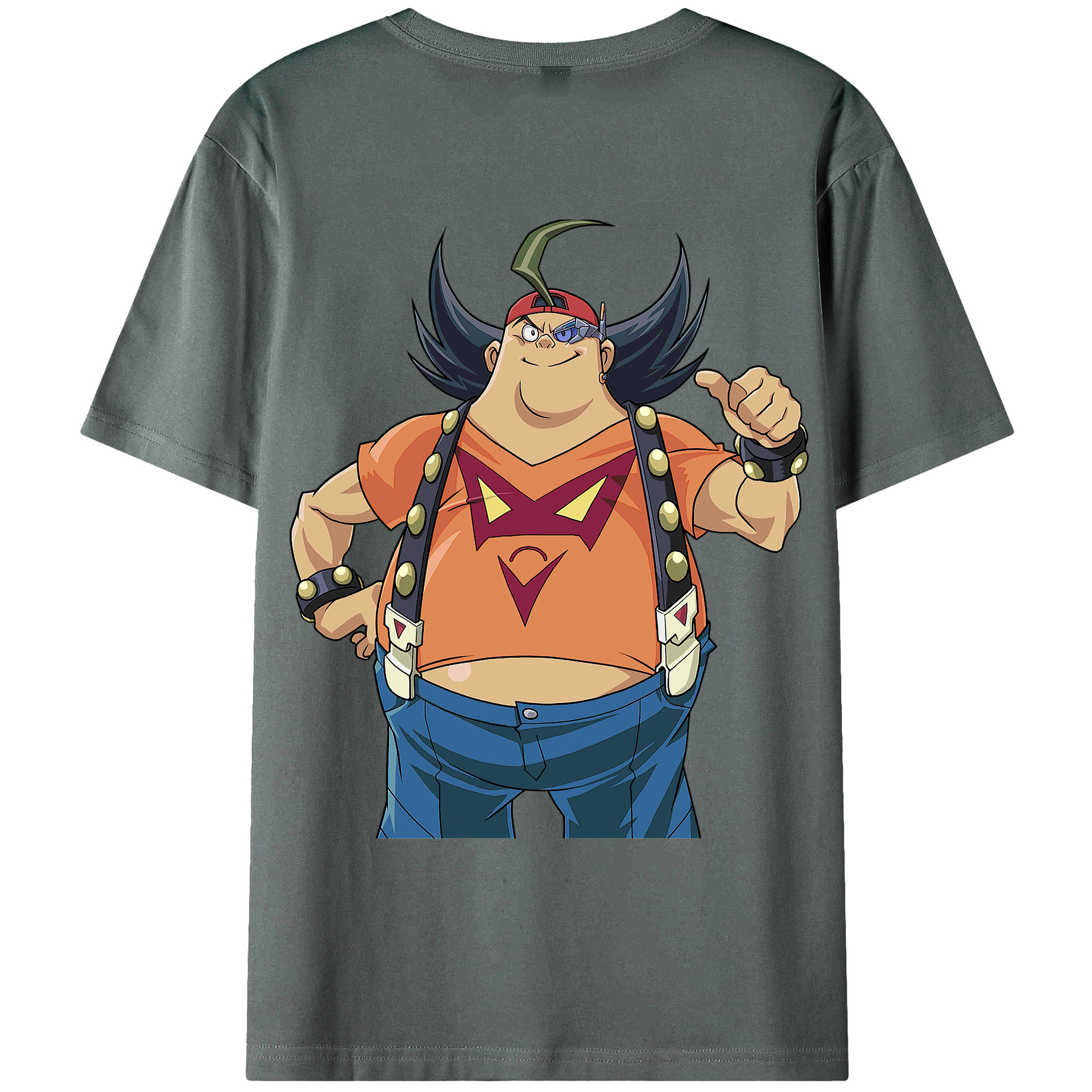 （画像用） 遊☆戯☆王 Yu-Gi-Oh! 綿100％ メンズ半袖Tシャツ（バックプリント） 通気性